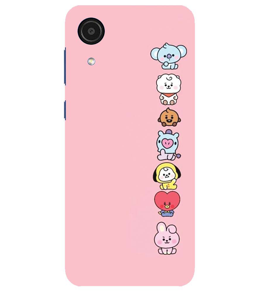 PS1321-Cute Loving Animals Girly Back Cover for Samsung Galaxy A03 Core