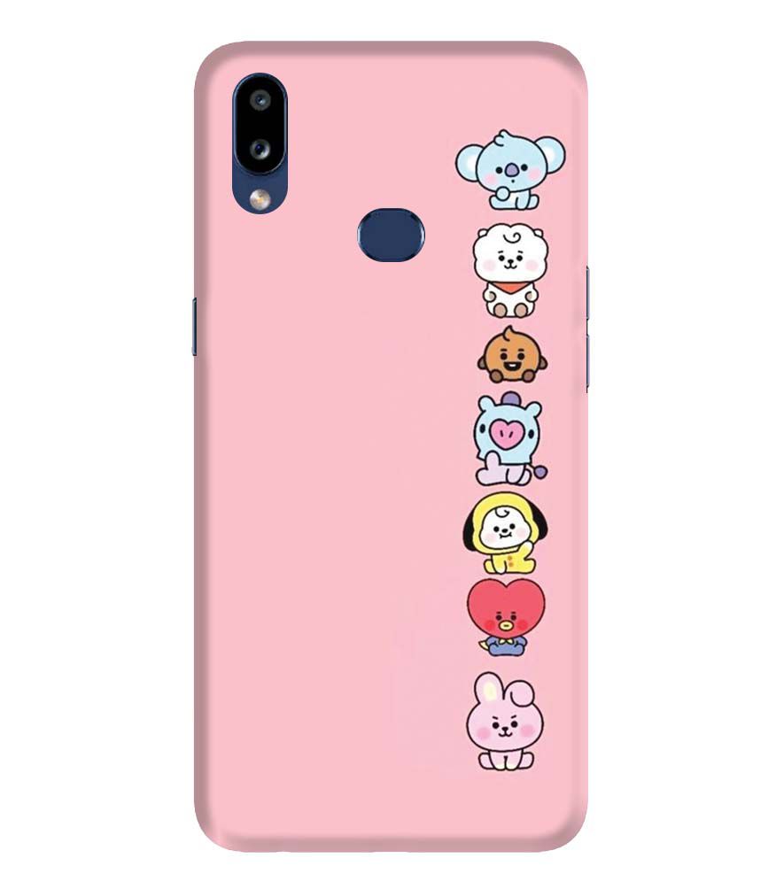 PS1321-Cute Loving Animals Girly Back Cover for Samsung Galaxy A10s