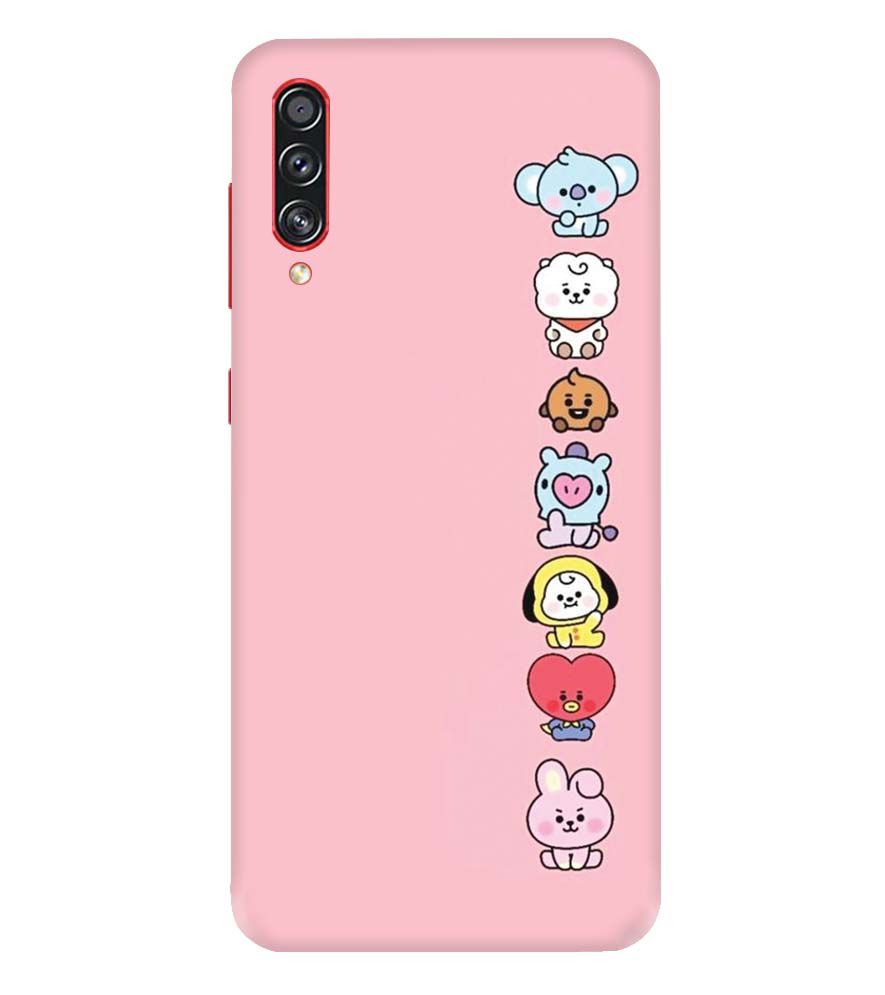 PS1321-Cute Loving Animals Girly Back Cover for Samsung Galaxy A70s