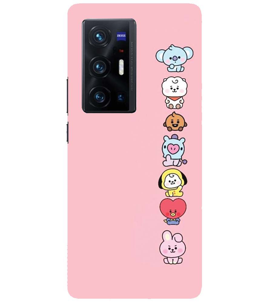 PS1321-Cute Loving Animals Girly Back Cover for vivo X70 Pro