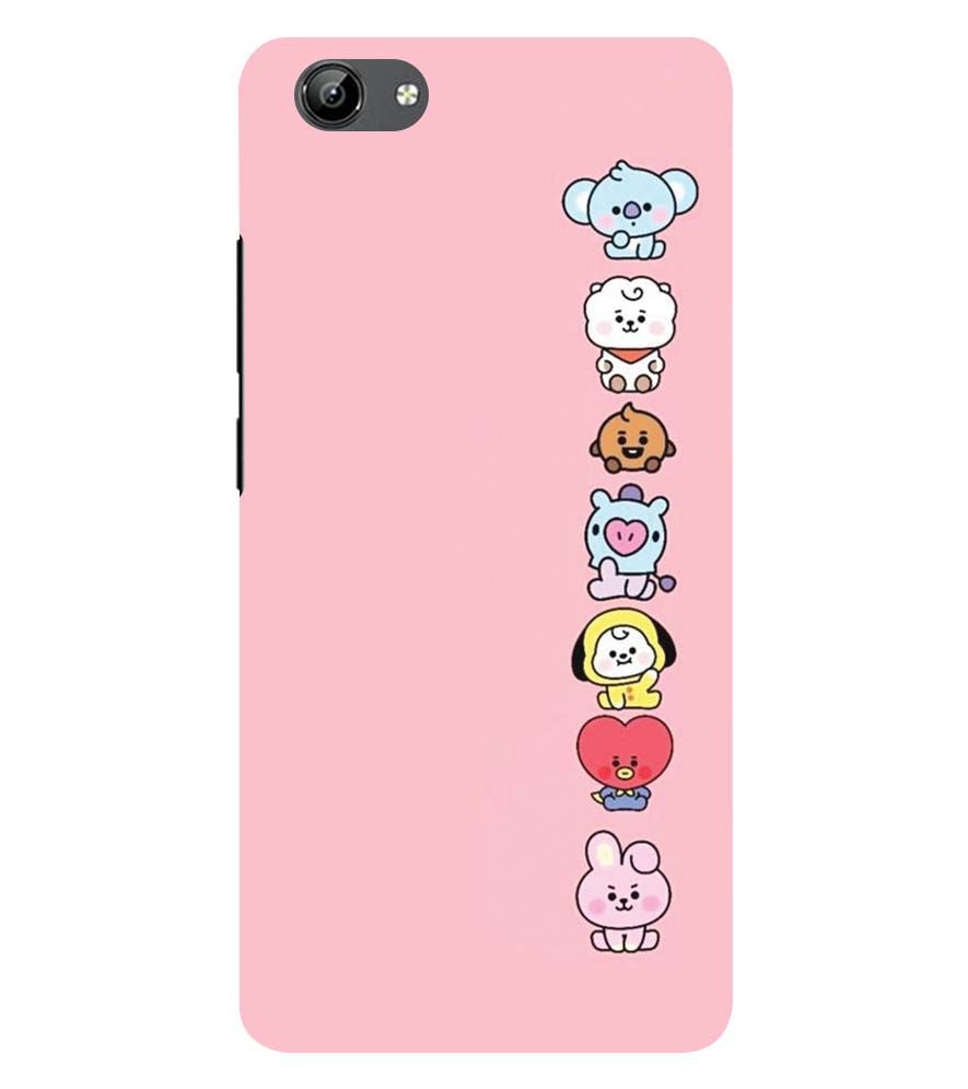 PS1321-Cute Loving Animals Girly Back Cover for Vivo Y71i