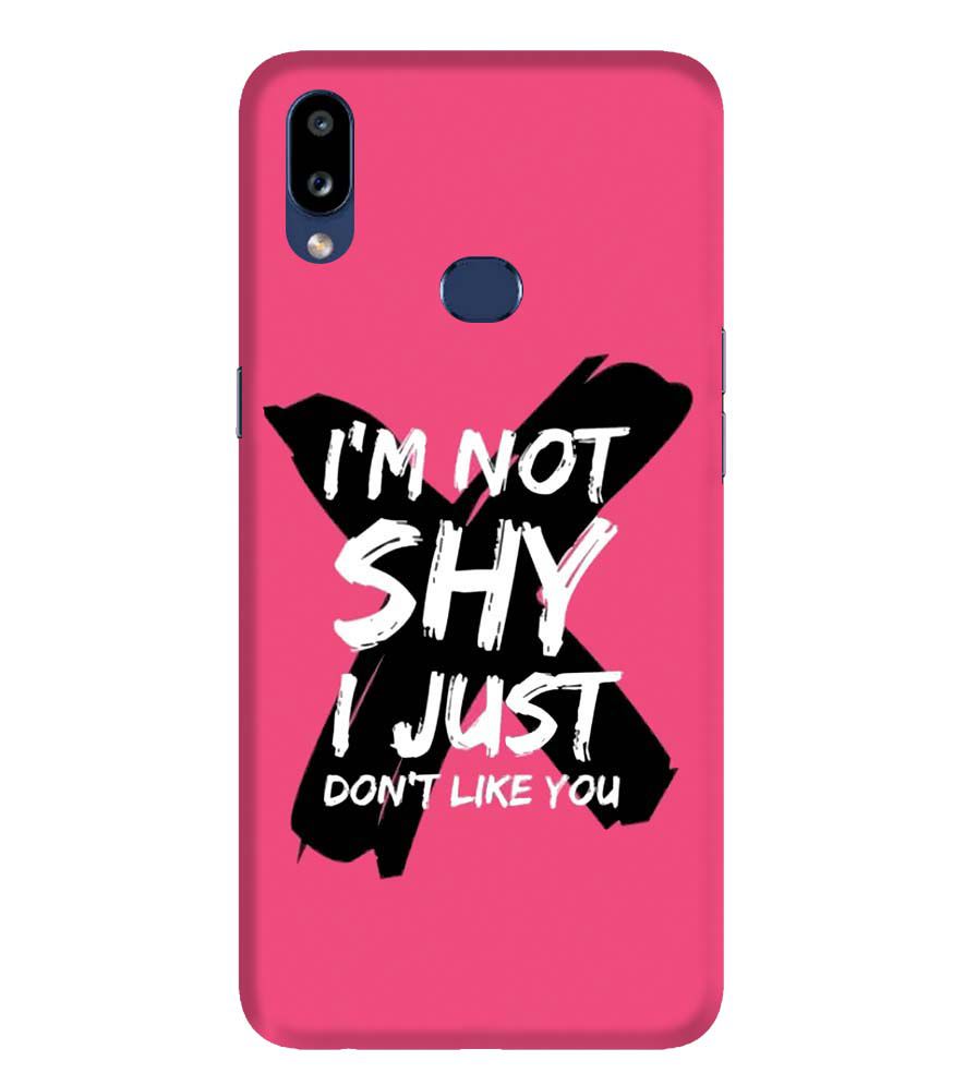 PS1322-I am Not Shy Back Cover for Samsung Galaxy A10s