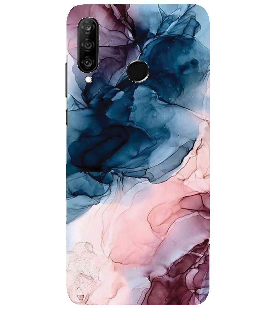 PS1323-Premium Marbles Back Cover for Huawei nova 4e