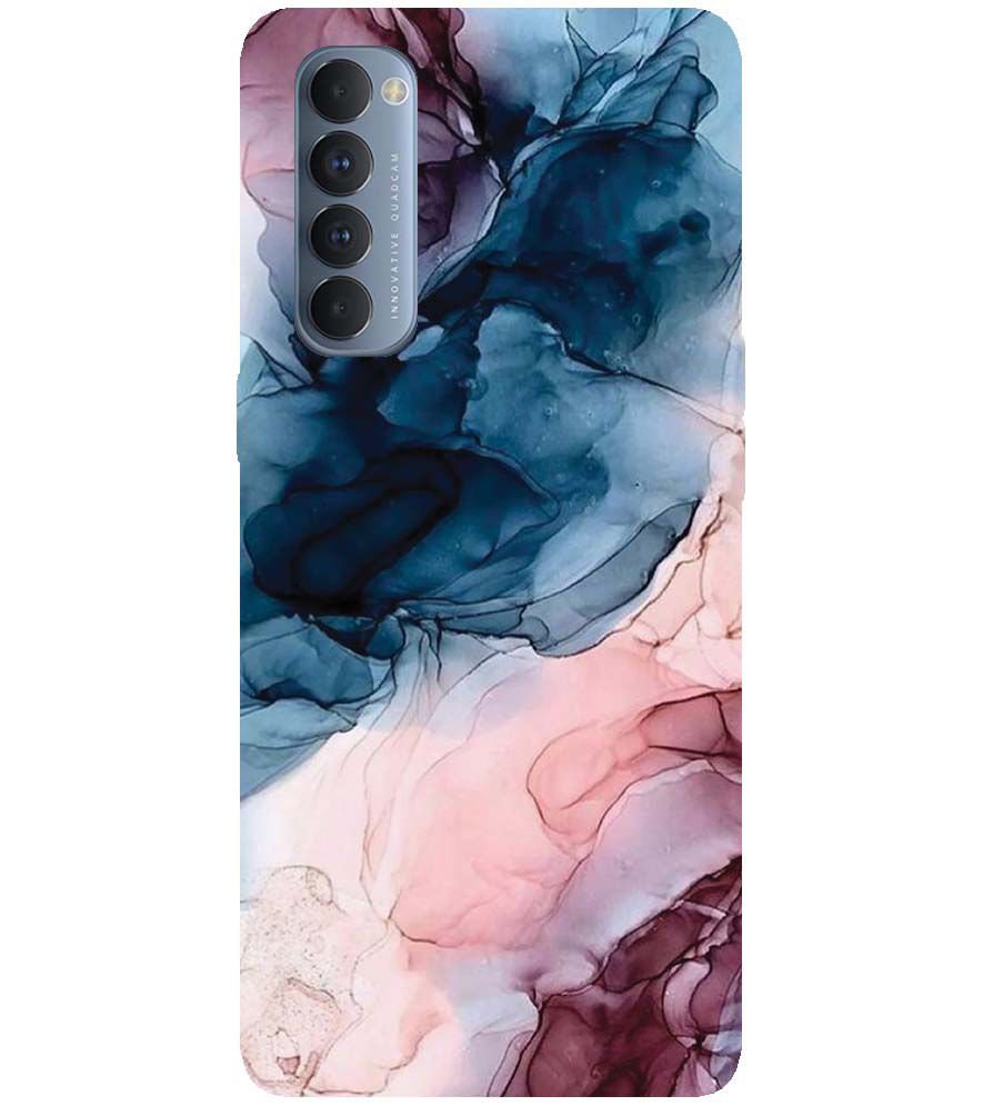 PS1323-Premium Marbles Back Cover for Oppo Reno4 Pro