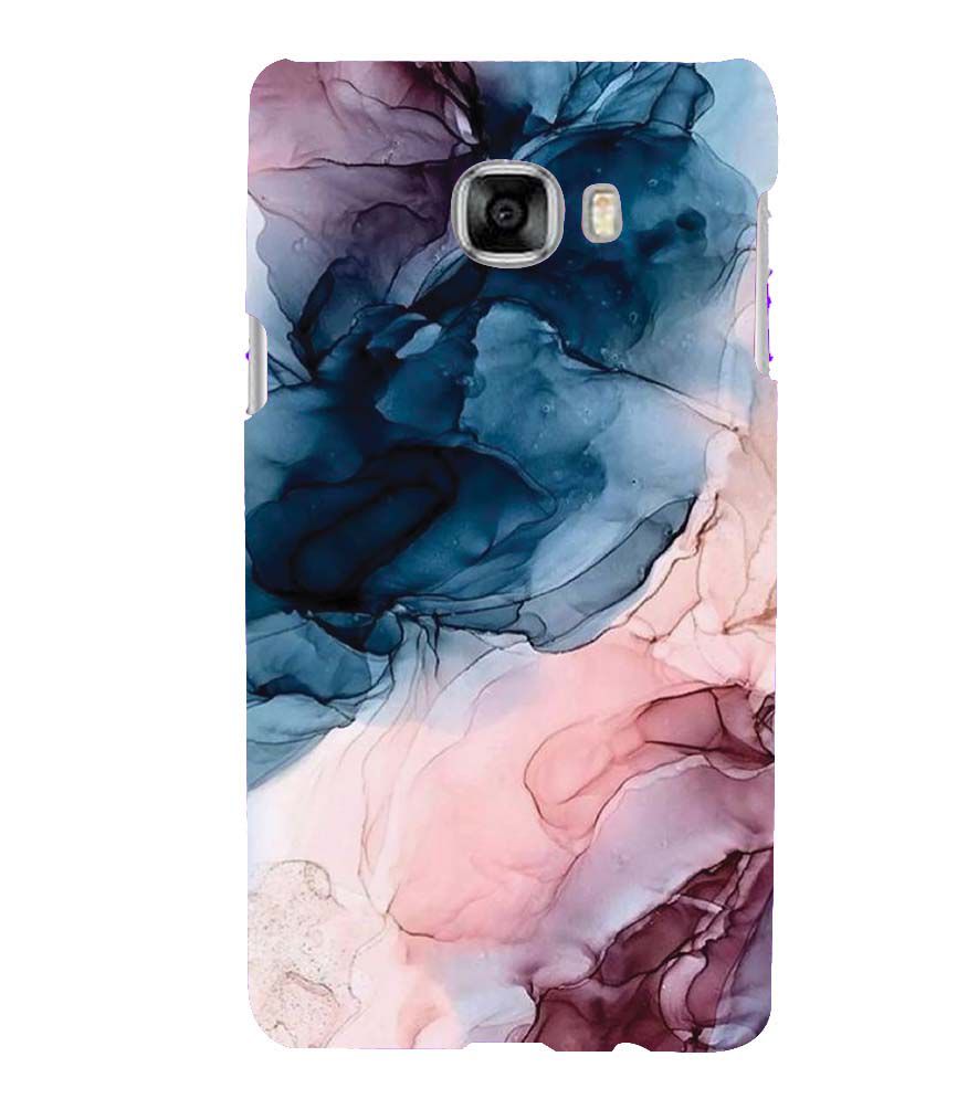 PS1323-Premium Marbles Back Cover for Samsung Galaxy C7 Pro