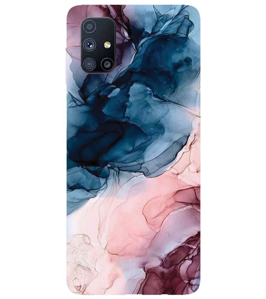 PS1323-Premium Marbles Back Cover for Samsung Galaxy M51