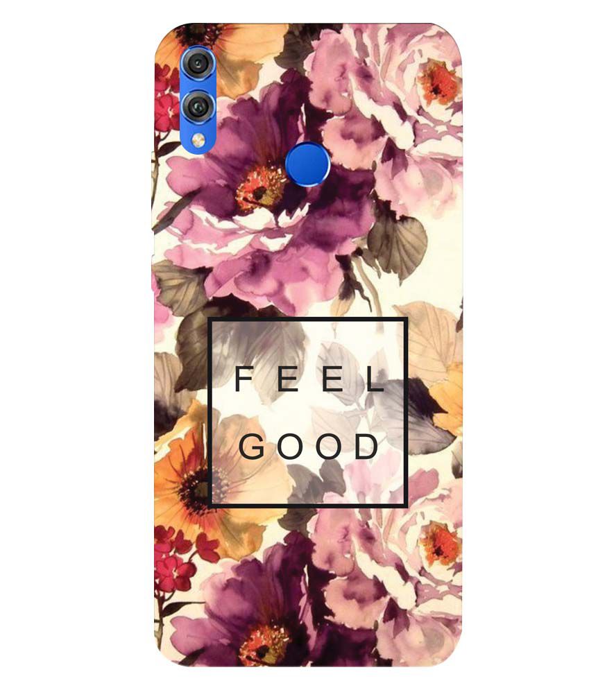 PS1324-Feel Good Flowers Back Cover for Huawei Honor 8X