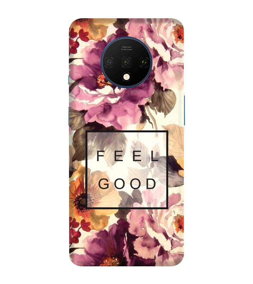 PS1324-Feel Good Flowers Back Cover for OnePlus 7T