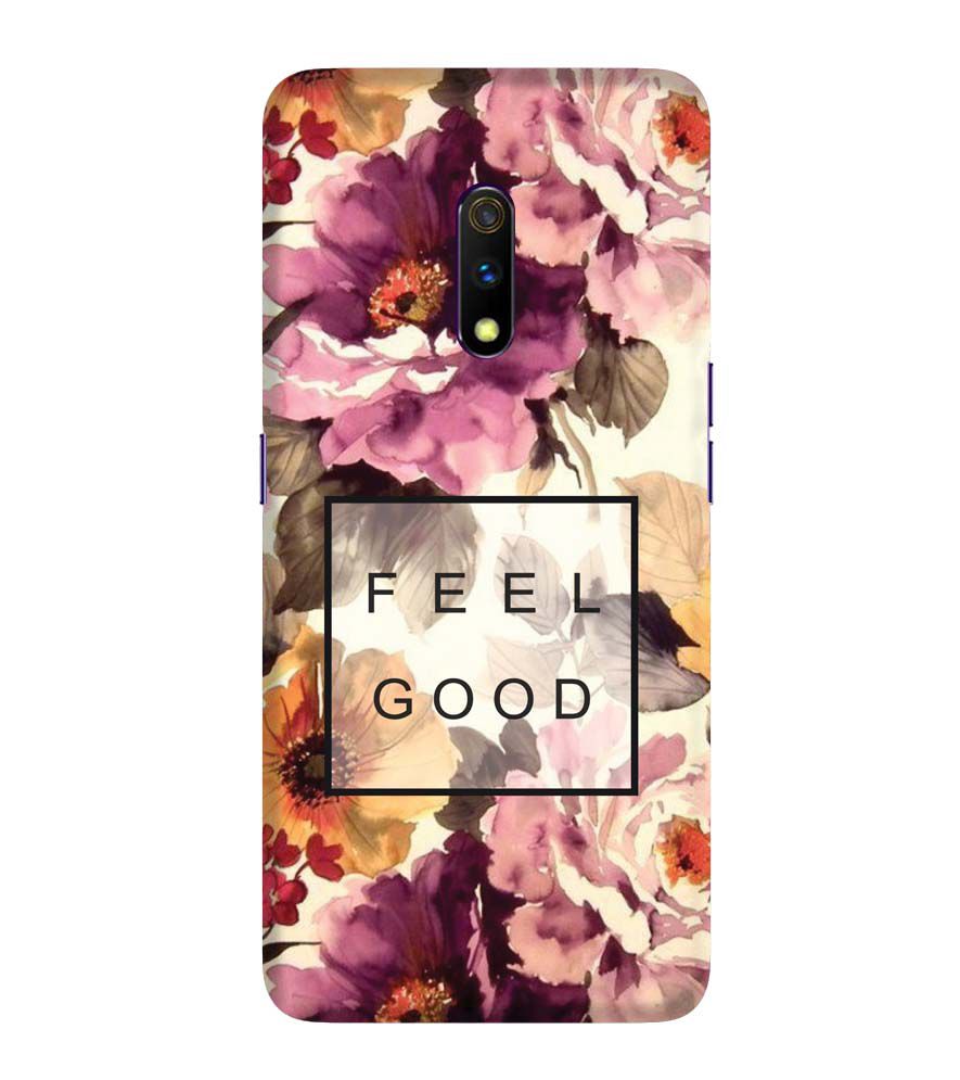 PS1324-Feel Good Flowers Back Cover for Realme X