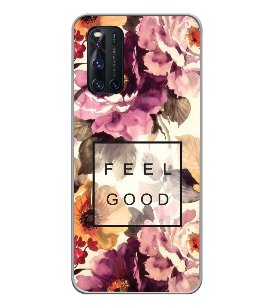 PS1324-Feel Good Flowers Back Cover for Vivo V19
