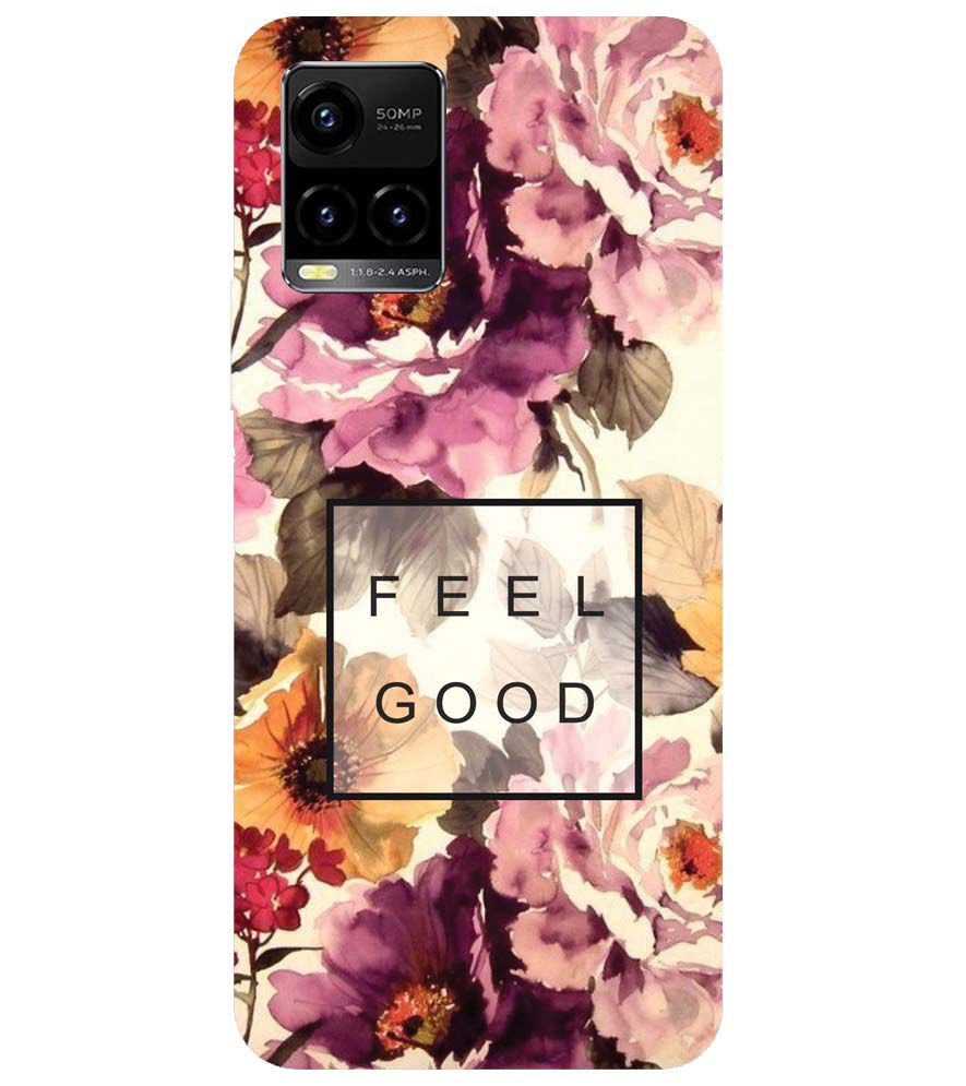 PS1324-Feel Good Flowers Back Cover for vivo Y33s