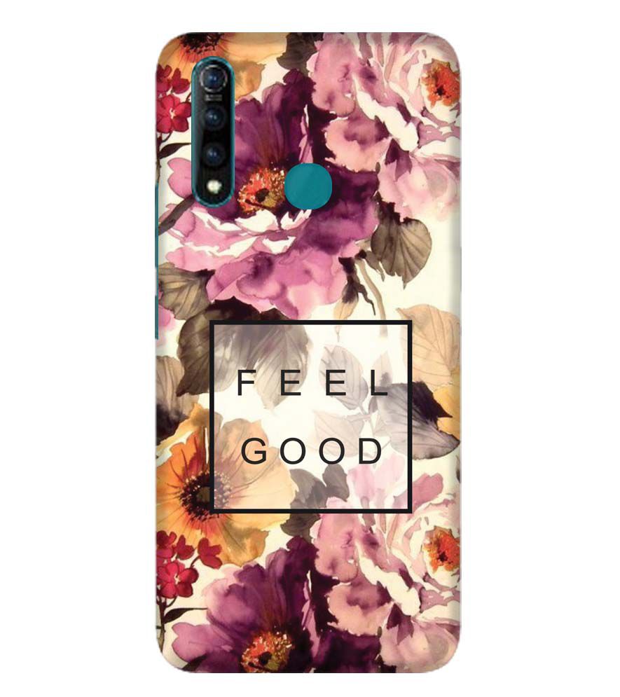 PS1324-Feel Good Flowers Back Cover for Vivo Z1 Pro