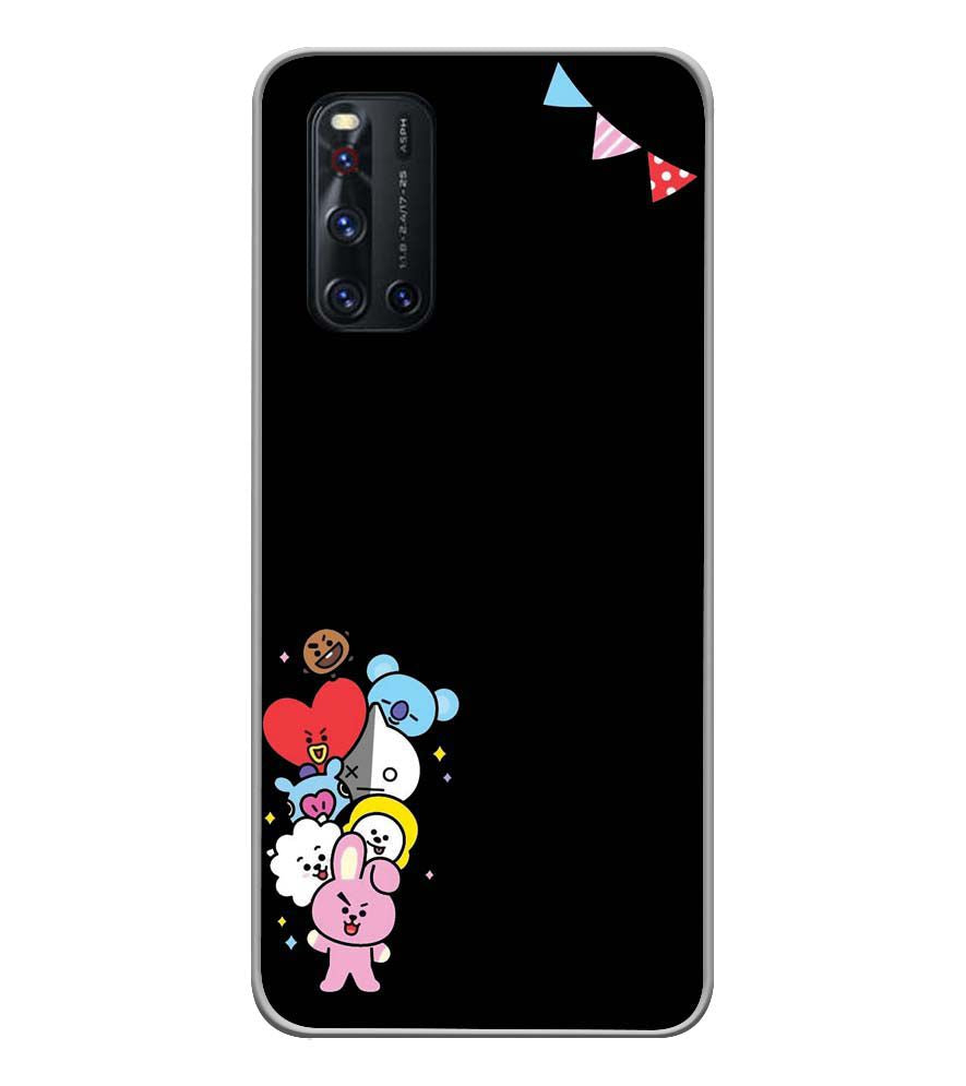 PS1325-Animals Brigade Back Cover for Vivo V19