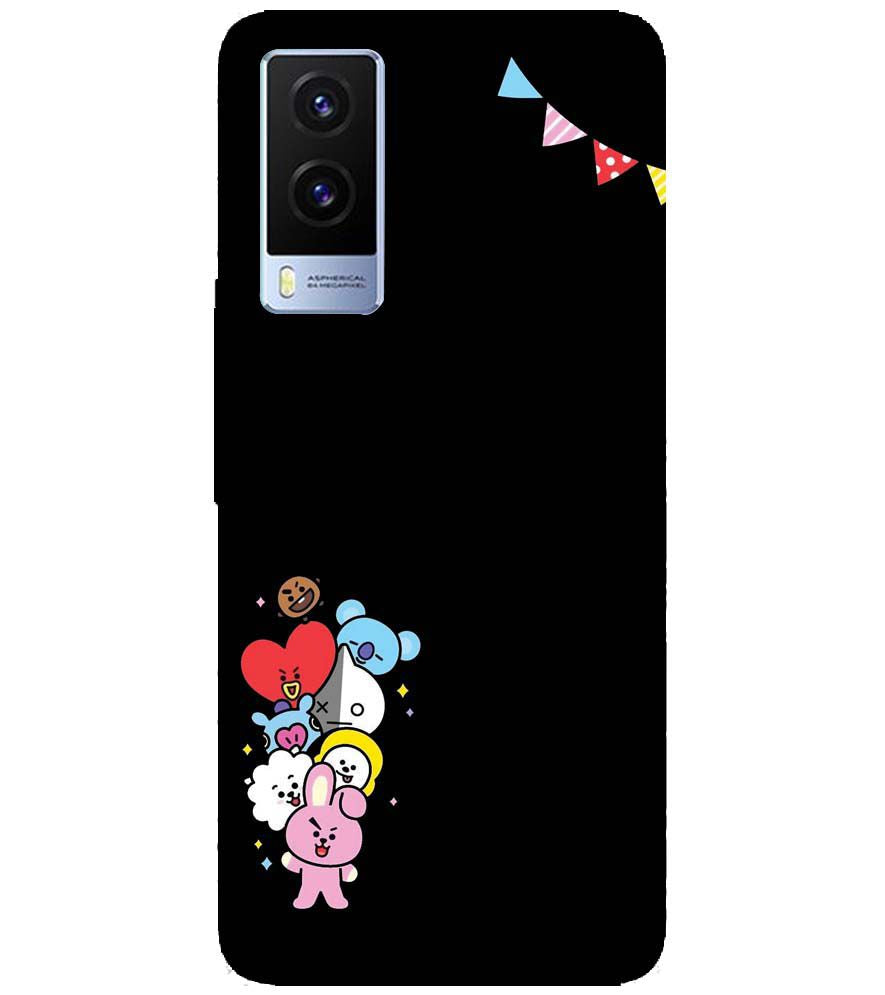 PS1325-Animals Brigade Back Cover for Vivo V21e 5G