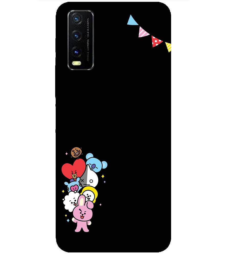 PS1325-Animals Brigade Back Cover for vivo Y20s