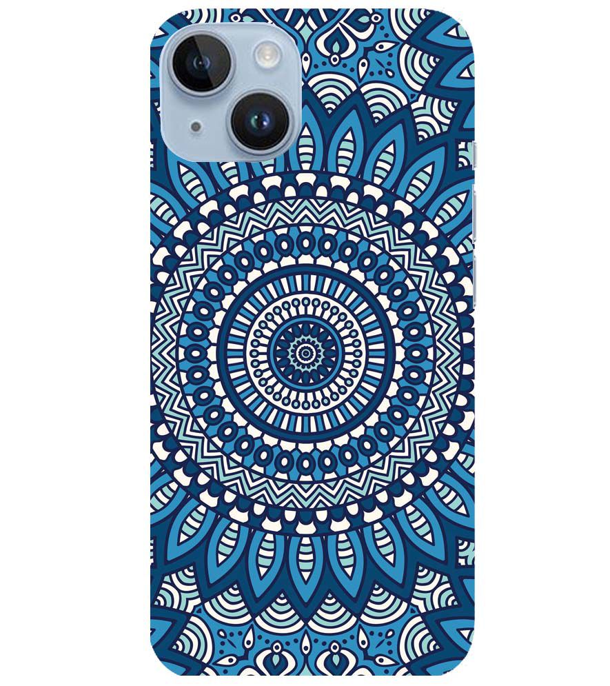 PS1327-Blue Mandala Design Back Cover for Apple iPhone 14