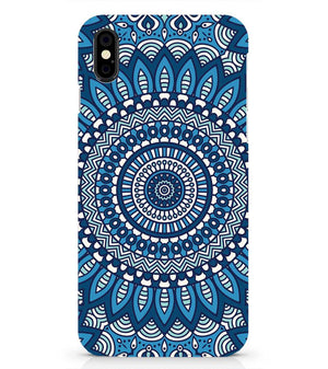 PS1327-Blue Mandala Design Back Cover for Apple iPhone X