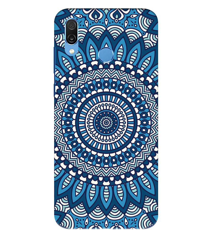 PS1327-Blue Mandala Design Back Cover for Huawei Honor Play