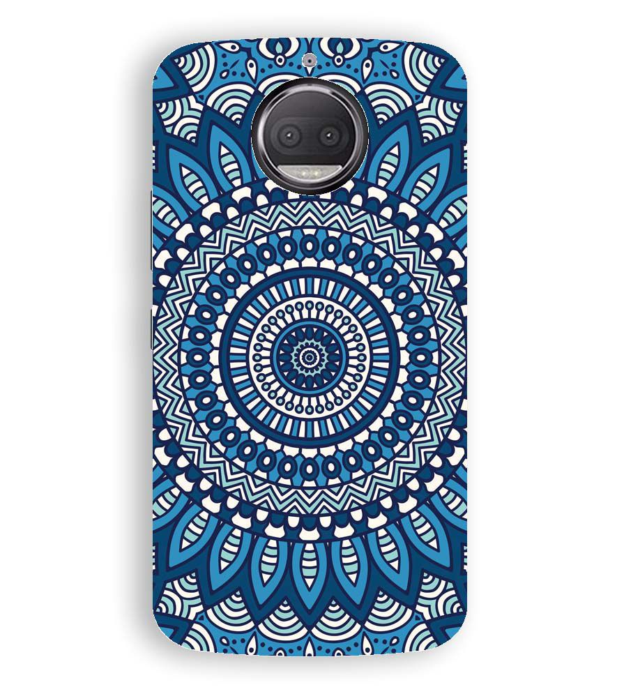 PS1327-Blue Mandala Design Back Cover for Motorola Moto G5S Plus