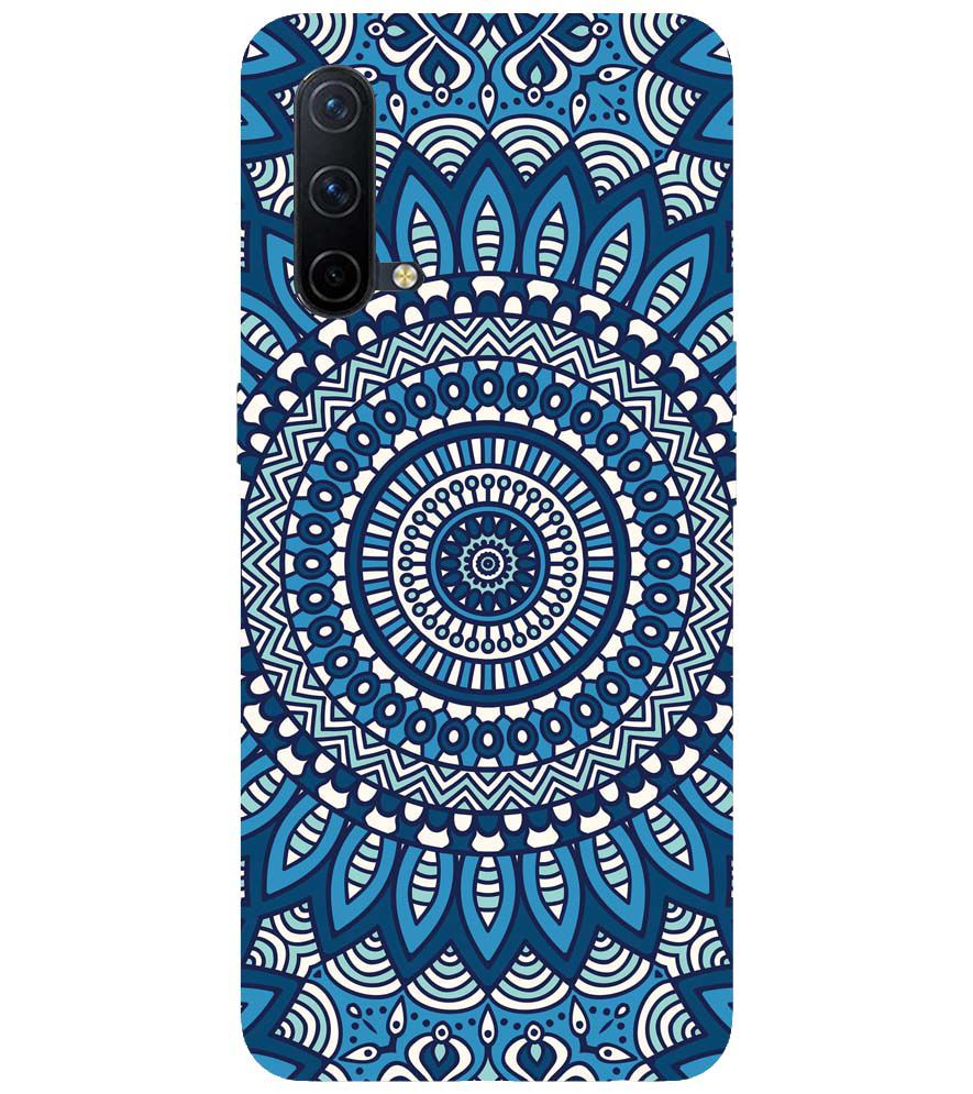 PS1327-Blue Mandala Design Back Cover for OnePlus Nord CE 5G