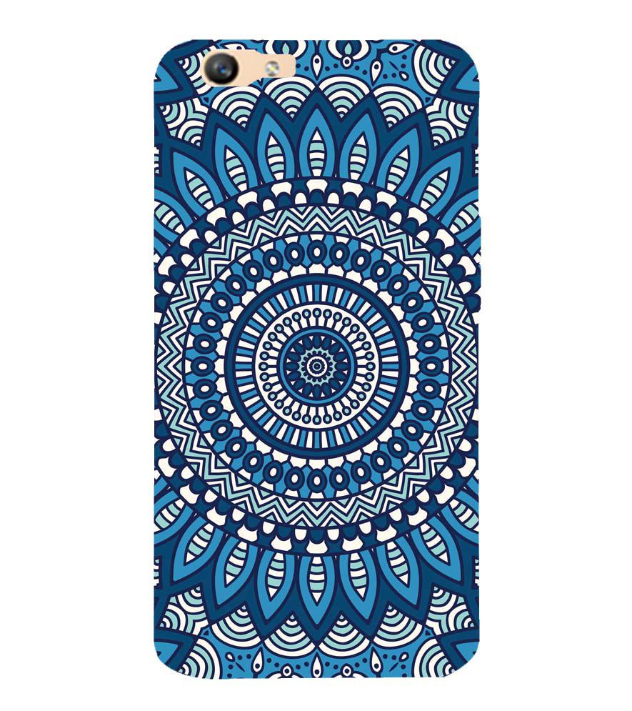 PS1327-Blue Mandala Design Back Cover for Oppo F1s : A59