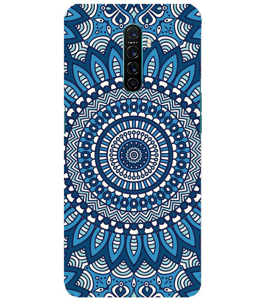 PS1327-Blue Mandala Design Back Cover for Oppo Reno Ace