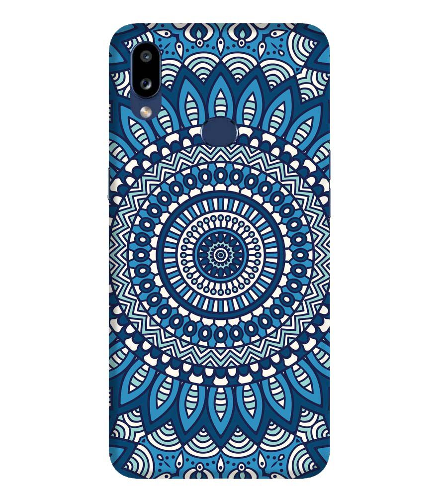 PS1327-Blue Mandala Design Back Cover for Samsung Galaxy A10s