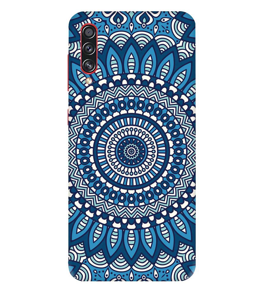 PS1327-Blue Mandala Design Back Cover for Samsung Galaxy A70s