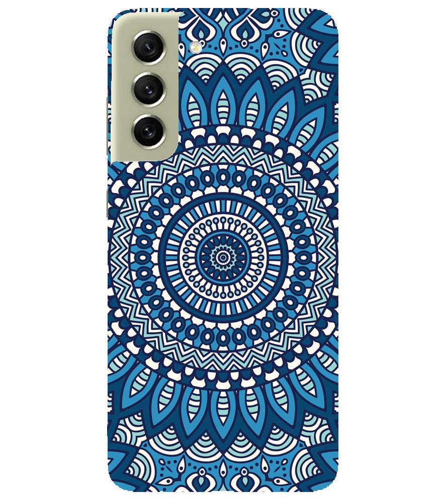 PS1327-Blue Mandala Design Back Cover for Samsung Galaxy S21 5G