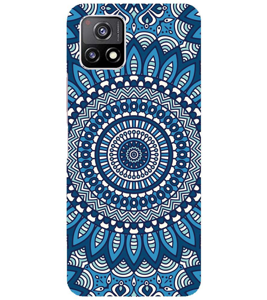 PS1327-Blue Mandala Design Back Cover for vivo Y52s