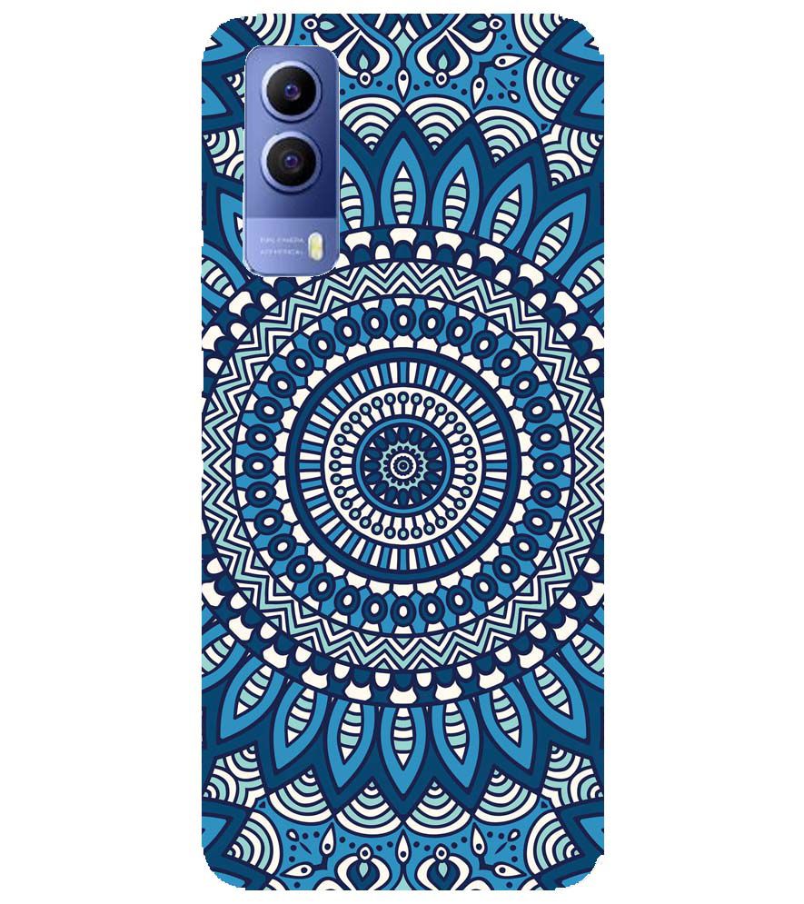 PS1327-Blue Mandala Design Back Cover for vivo Y53s