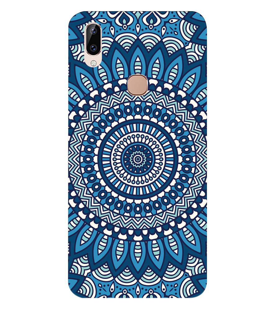 PS1327-Blue Mandala Design Back Cover for Vivo Y83 Pro