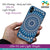 PS1327-Blue Mandala Design Back Cover for Oppo F5 Plus