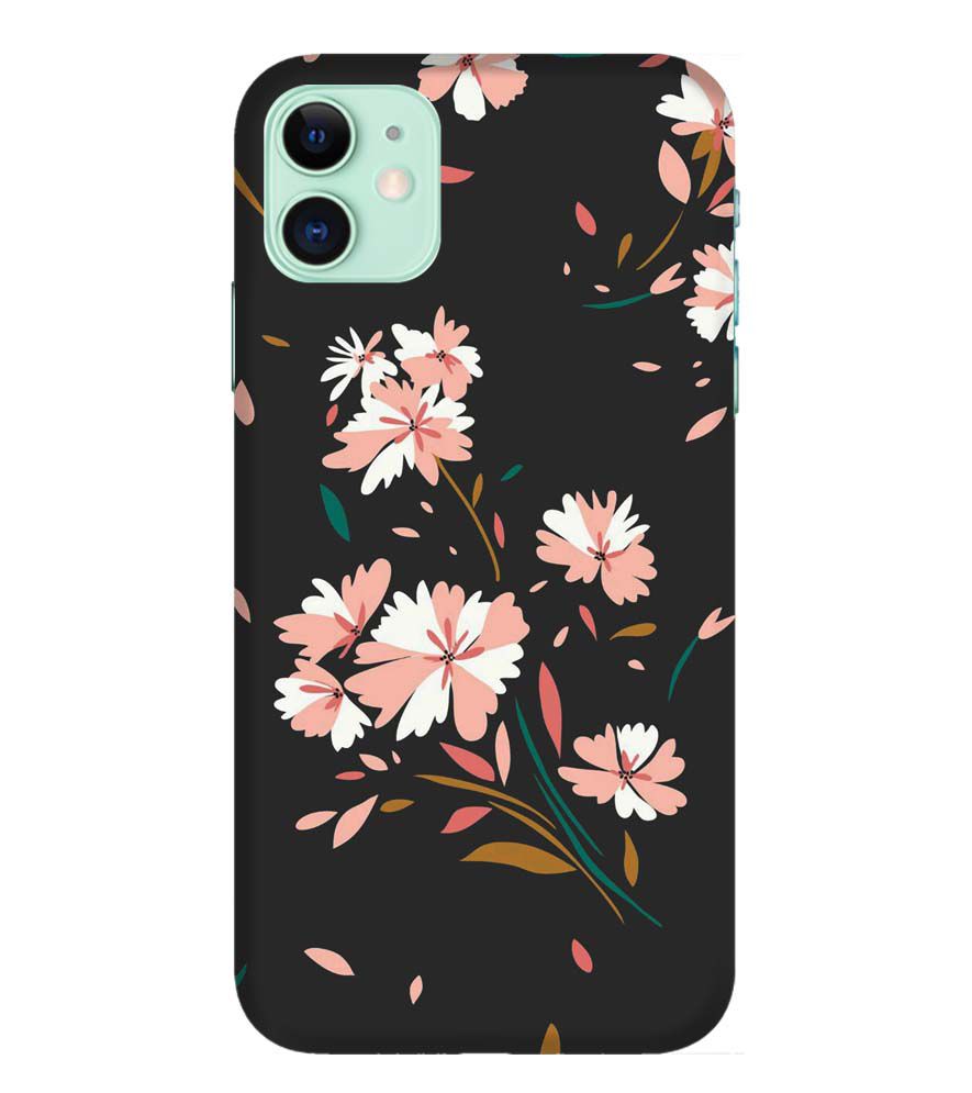 PS1328-Flower Pattern Back Cover for Apple iPhone 11