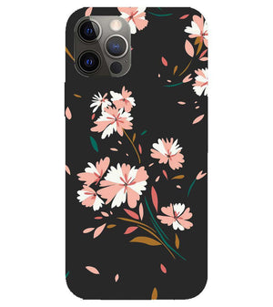 PS1328-Flower Pattern Back Cover for Apple iPhone 12 Pro