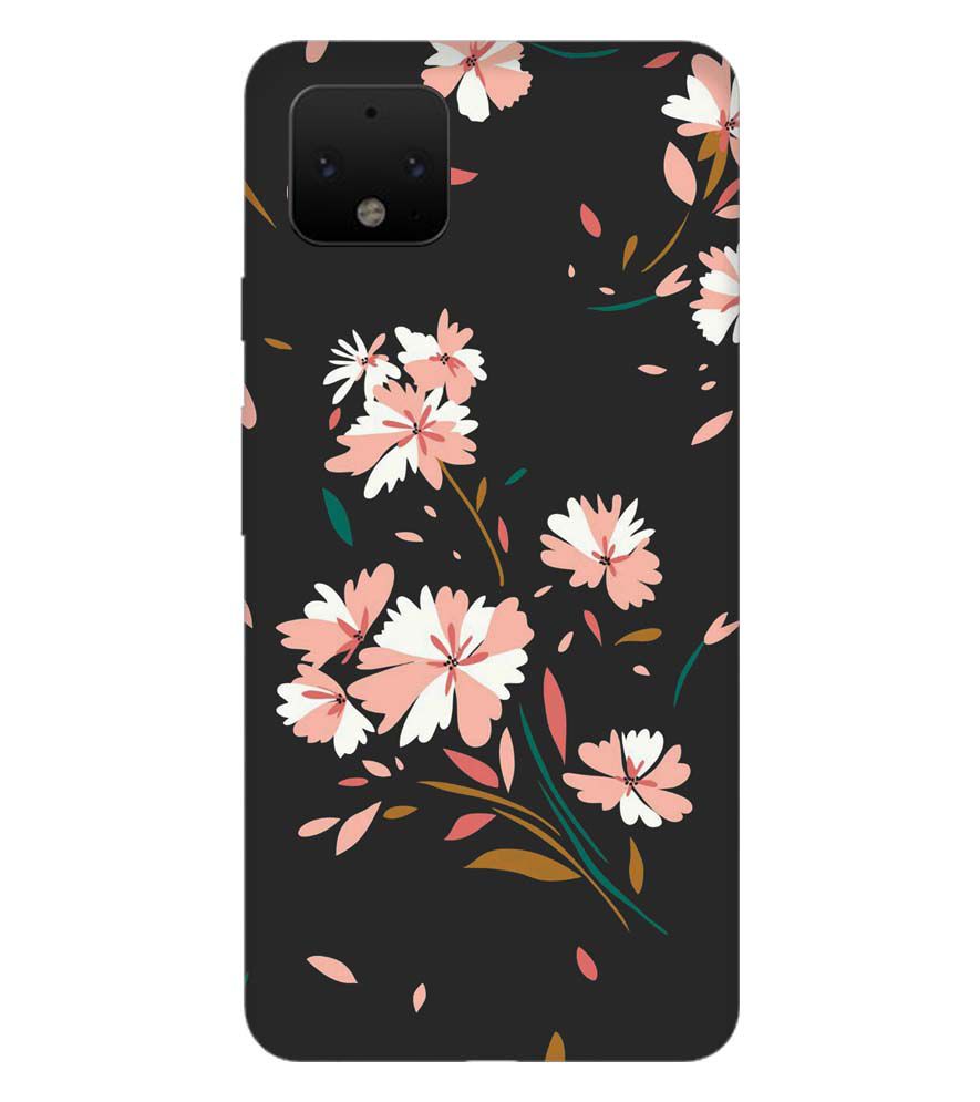 PS1328-Flower Pattern Back Cover for Google Pixel 4