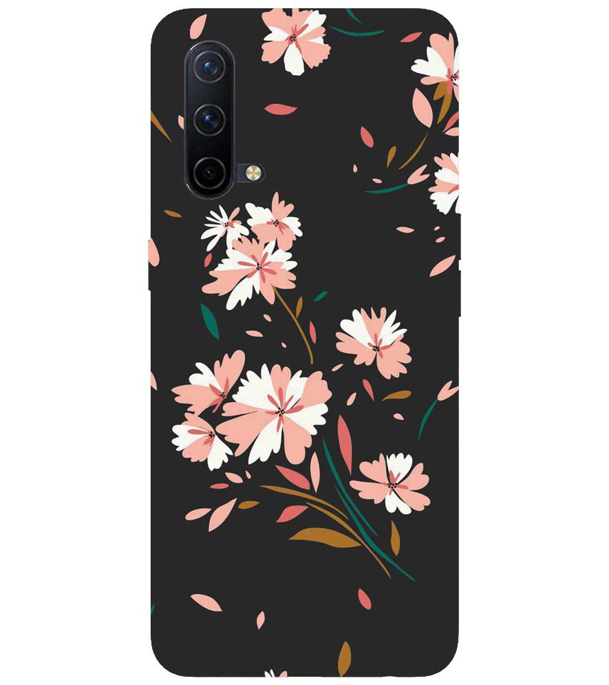 PS1328-Flower Pattern Back Cover for OnePlus Nord CE 5G