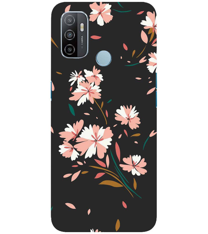 PS1328-Flower Pattern Back Cover for Oppo A33