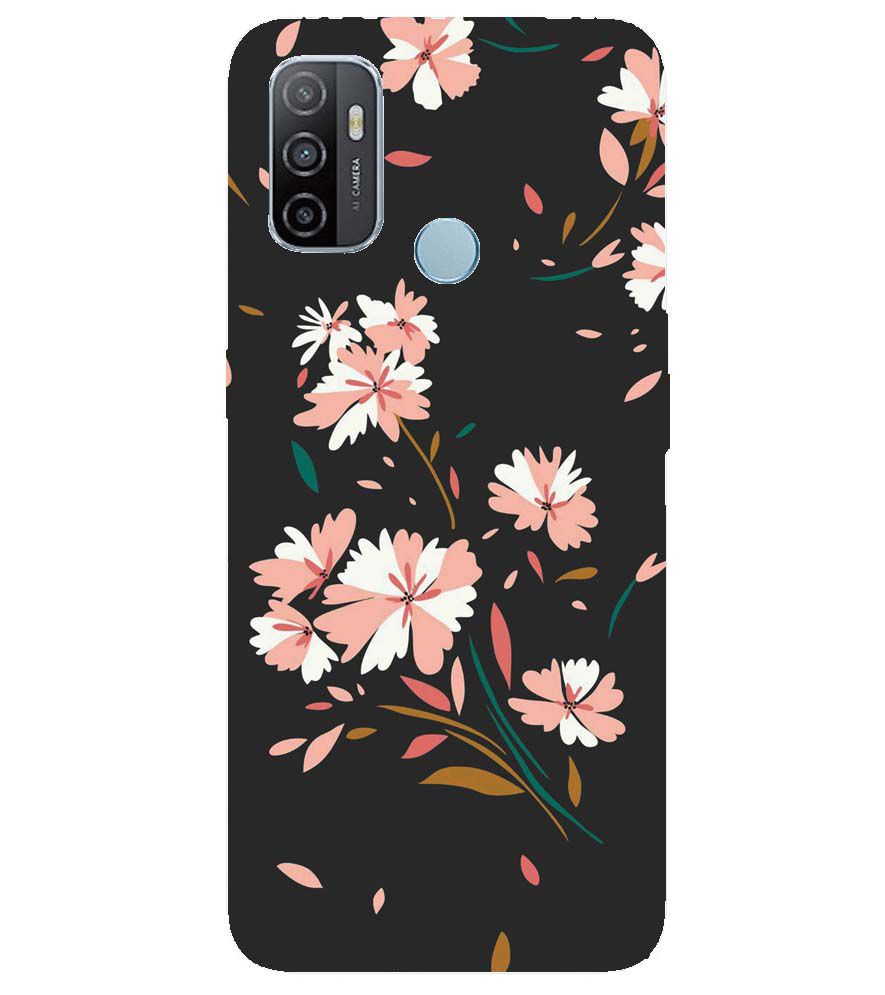 PS1328-Flower Pattern Back Cover for Oppo A53