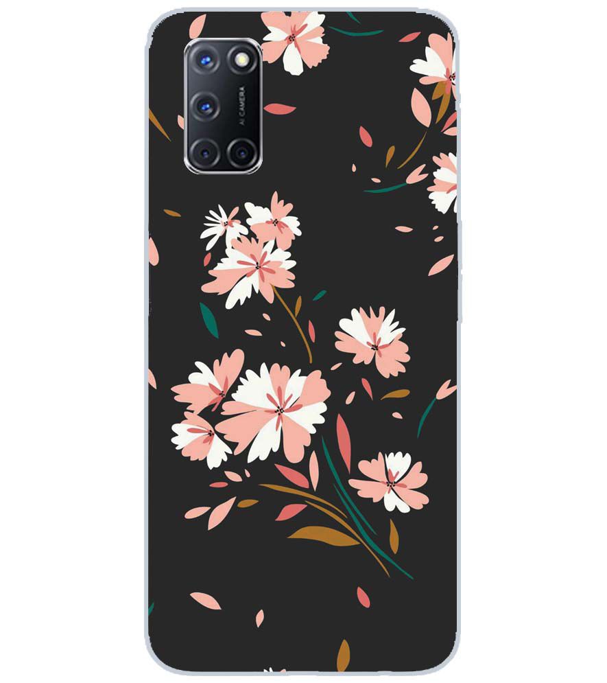 PS1328-Flower Pattern Back Cover for Oppo A72