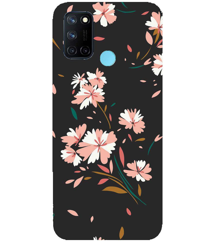 PS1328-Flower Pattern Back Cover for Realme 7i