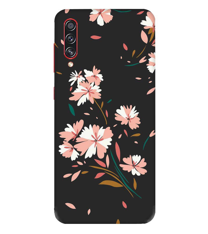 PS1328-Flower Pattern Back Cover for Samsung Galaxy A70s