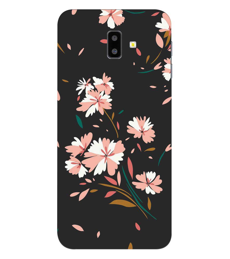 PS1328-Flower Pattern Back Cover for Samsung Galaxy J6+