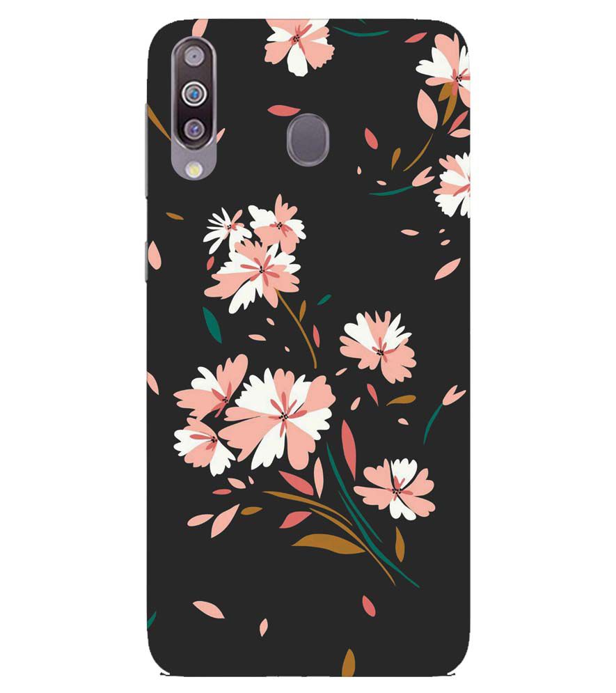 PS1328-Flower Pattern Back Cover for Samsung Galaxy M40