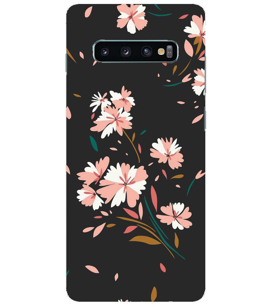 PS1328-Flower Pattern Back Cover for Samsung Galaxy S10+ (Plus with 6.4 Inch Screen)