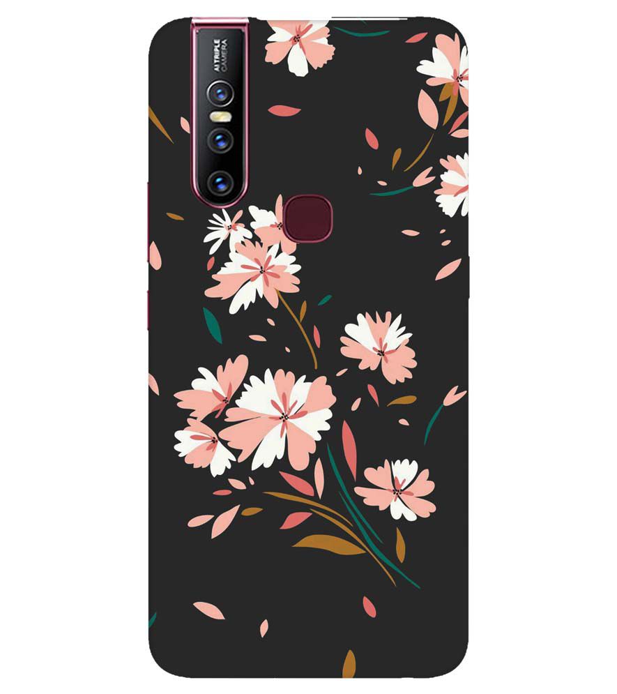 PS1328-Flower Pattern Back Cover for Vivo V15