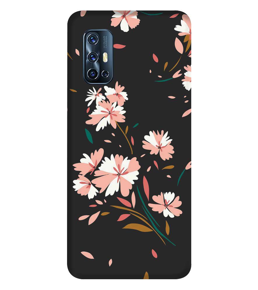 PS1328-Flower Pattern Back Cover for Vivo V17