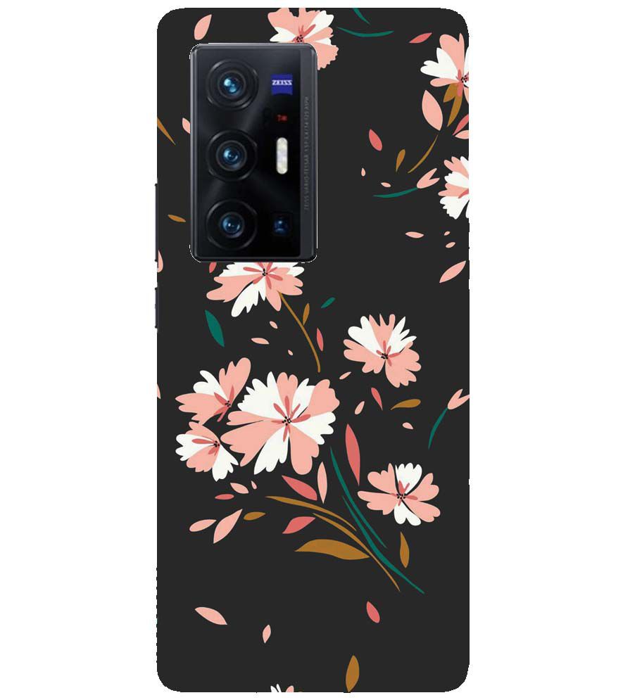 PS1328-Flower Pattern Back Cover for vivo X70 Pro
