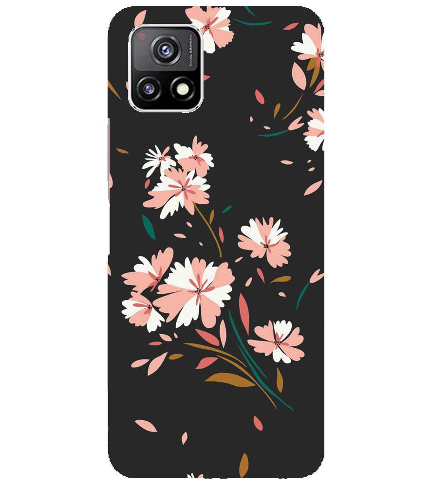 PS1328-Flower Pattern Back Cover for vivo Y52s