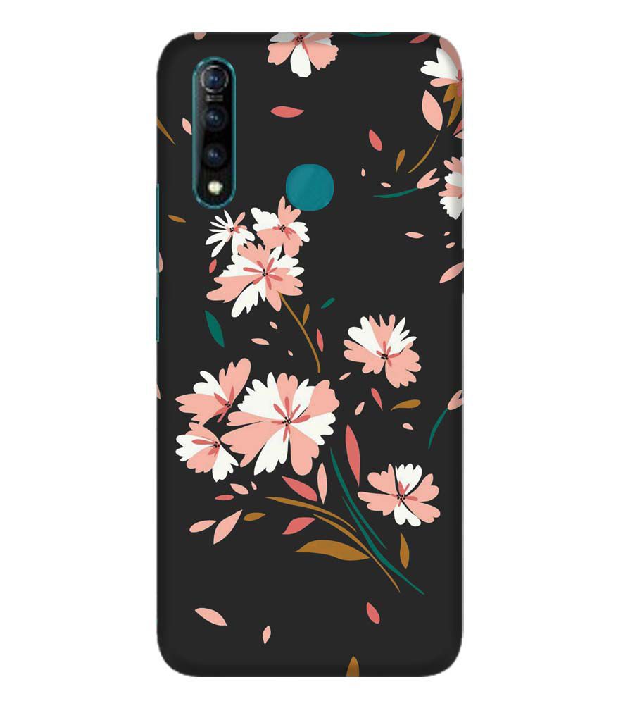PS1328-Flower Pattern Back Cover for Vivo Z1 Pro